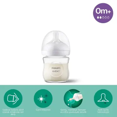 Philips Avent Doğal Tepkili Cam Biberon 120ml 0+ Ay - 23