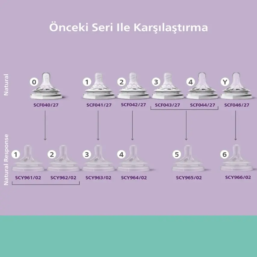 Philips Avent Doğal Tepkili Cam Biberon 240ml 1+ Ay - 19