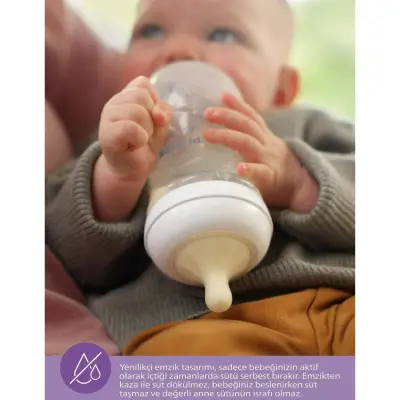 Philips Avent Doğal Tepkili PP Biberon 260ml 1+ Ay Mavi - 22