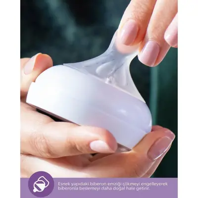 Philips Avent Doğal Tepkili PP Biberon 260ml 1+ Ay Mavi - 20