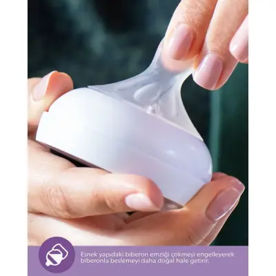 Philips Avent Doğal Tepkili PP Biberon 260ml 1+ Ay Pembe - 17
