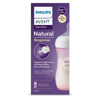 Philips Avent Doğal Tepkili PP Biberon 260ml 1+ Ay Pembe - 19