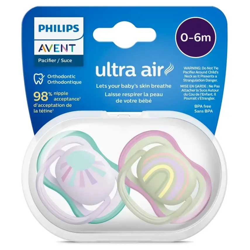 Philips Avent SCF085/59 Ultra Air Emzik 2li Kız 0-6 Ay  - 4