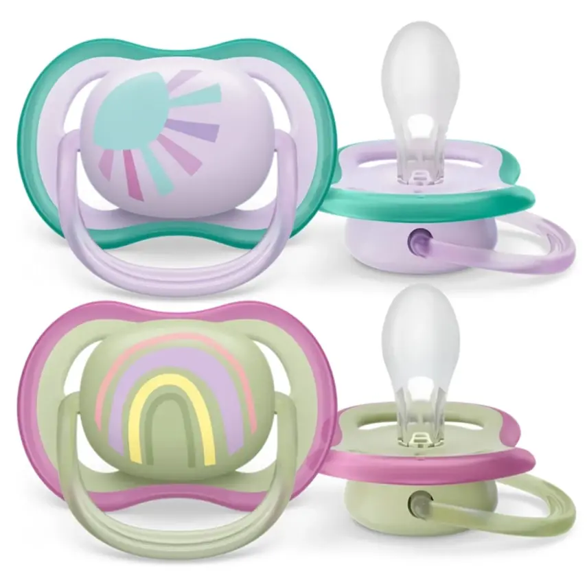 Philips Avent SCF085/59 Ultra Air Emzik 2li Kız 0-6 Ay  - 1