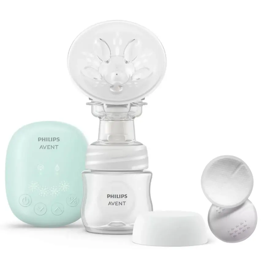 Philips Avent Tekli Elektrikli Göğüs Pompası SCF323/11 Essentials ve Tek Kullanımlık Göğüs Pedi 24lü - 1