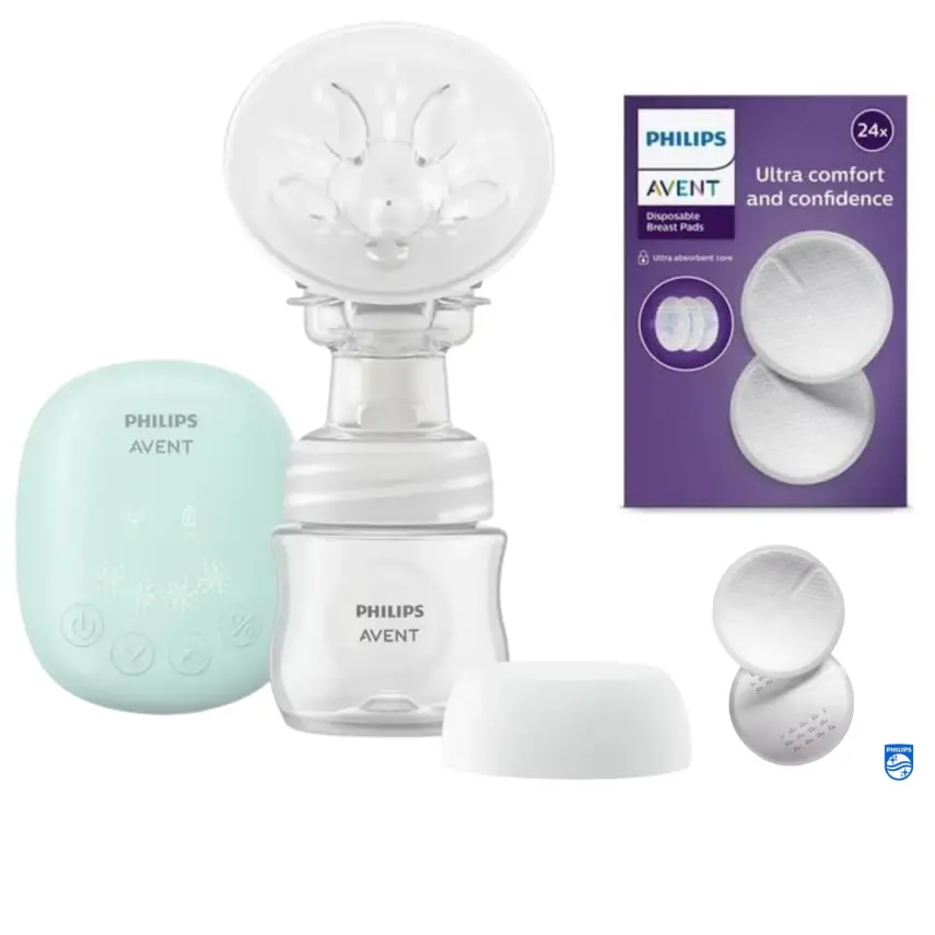 Philips Avent Tekli Elektrikli Göğüs Pompası SCF323/11 Essentials ve Tek Kullanımlık Göğüs Pedi 24lü - 1