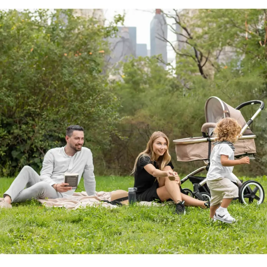 Pierre Cardin Legend Çift Yönlü Travel Sistem- Seyahat Sistem Bebek Arabası Gri - 9