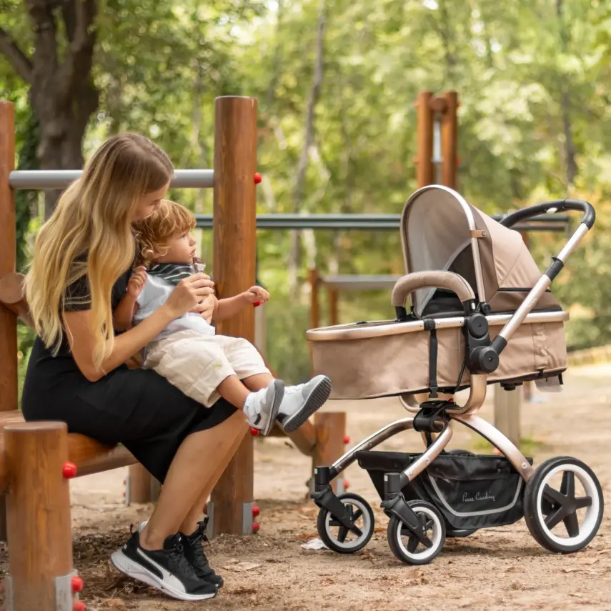 Pierre Cardin Legend Çift Yönlü Travel Sistem- Seyahat Sistem Bebek Arabası Gri - 5