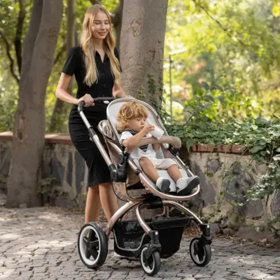 Pierre Cardin Legend Çift Yönlü Travel Sistem- Seyahat Sistem Bebek Arabası Kahve - 3