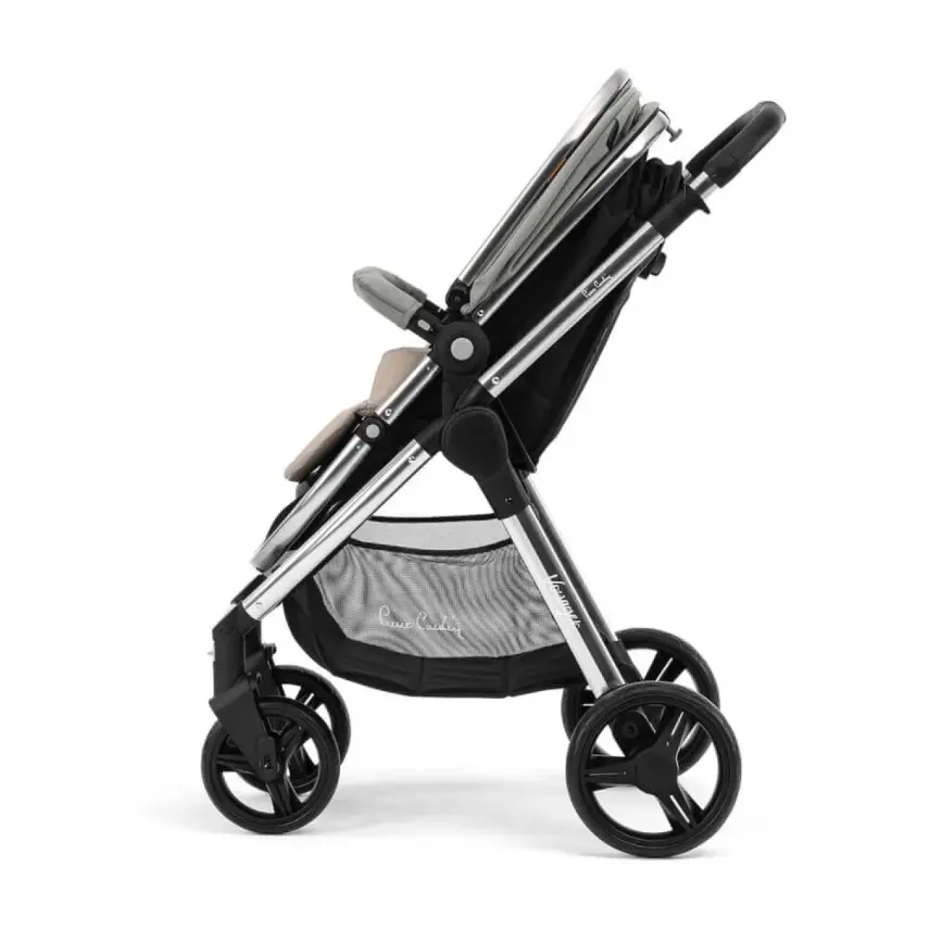Pierre Cardin Voyager Tek Elle Katlanabilen Çift Yönlü Seyahat Travel Sistem Bebek Arabası Gri - 11