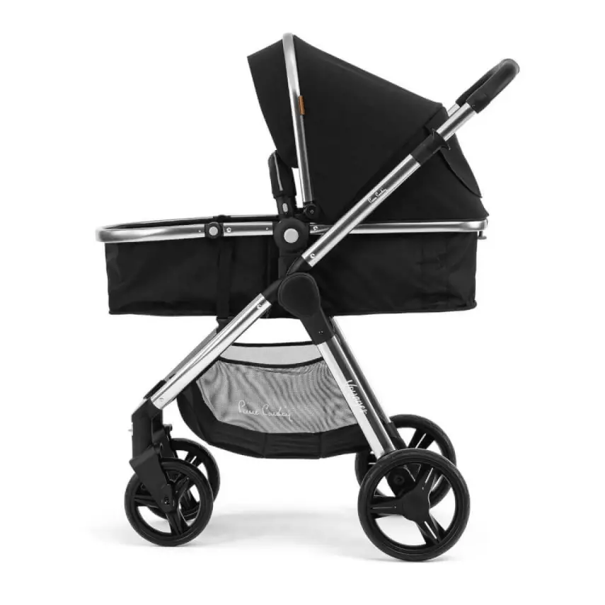 Pierre Cardin Voyager Tek Elle Katlanabilen Çift Yönlü Seyahat Travel Sistem Bebek Arabası Siyah - 11