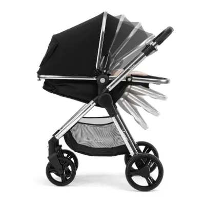 Pierre Cardin Voyager Tek Elle Katlanabilen Çift Yönlü Seyahat Travel Sistem Bebek Arabası Siyah - 9