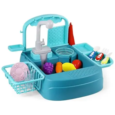 Pilli Mutfak Lavabosu Turkuaz