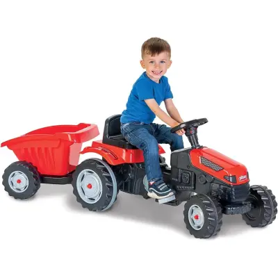 Pilsan Active Römorklu Pedallı Traktör Kırmızı - 6