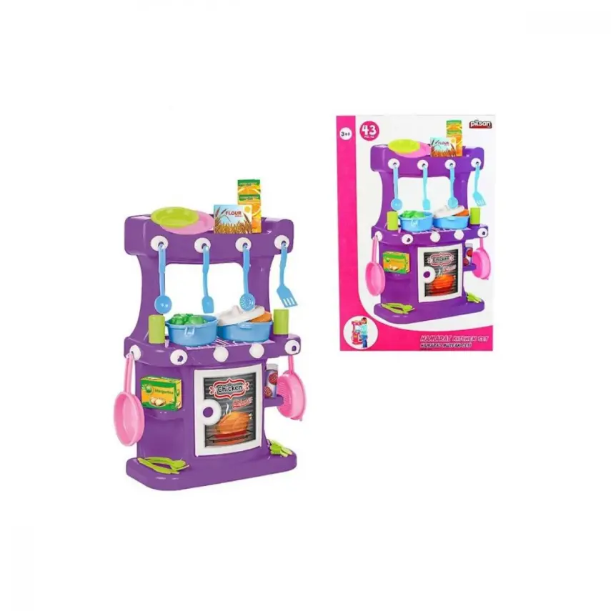 Pilsan Hamarat Mutfak Seti Ayaklı Eflatun - 2