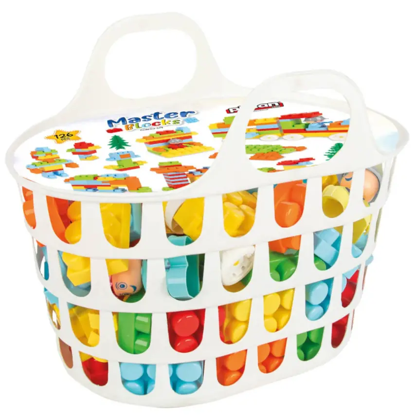 Pilsan Master Bloklar Sepetli Aksesuarlı 128 Parça - 1