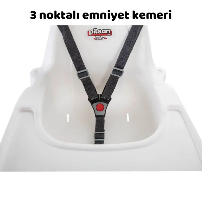 Pilsan Star Kaydırmaz Tabanlı Mama Sandalyesi- Beyaz - 4