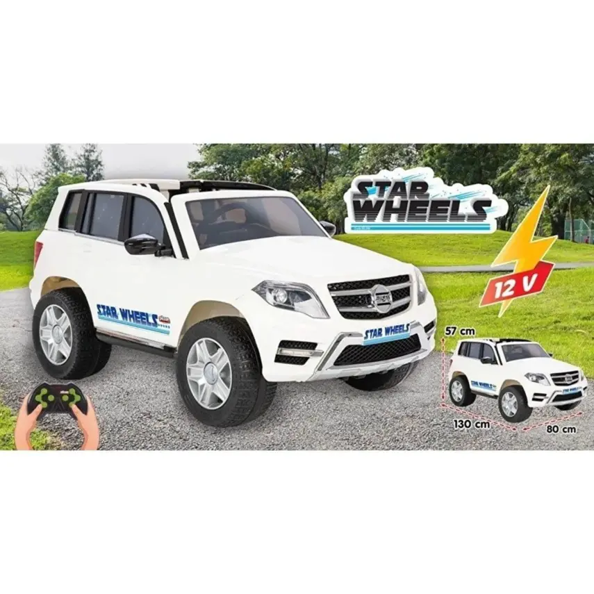 Pilsan Star Wheels Akülü Araba Kumandalı 12V Beyaz - 6