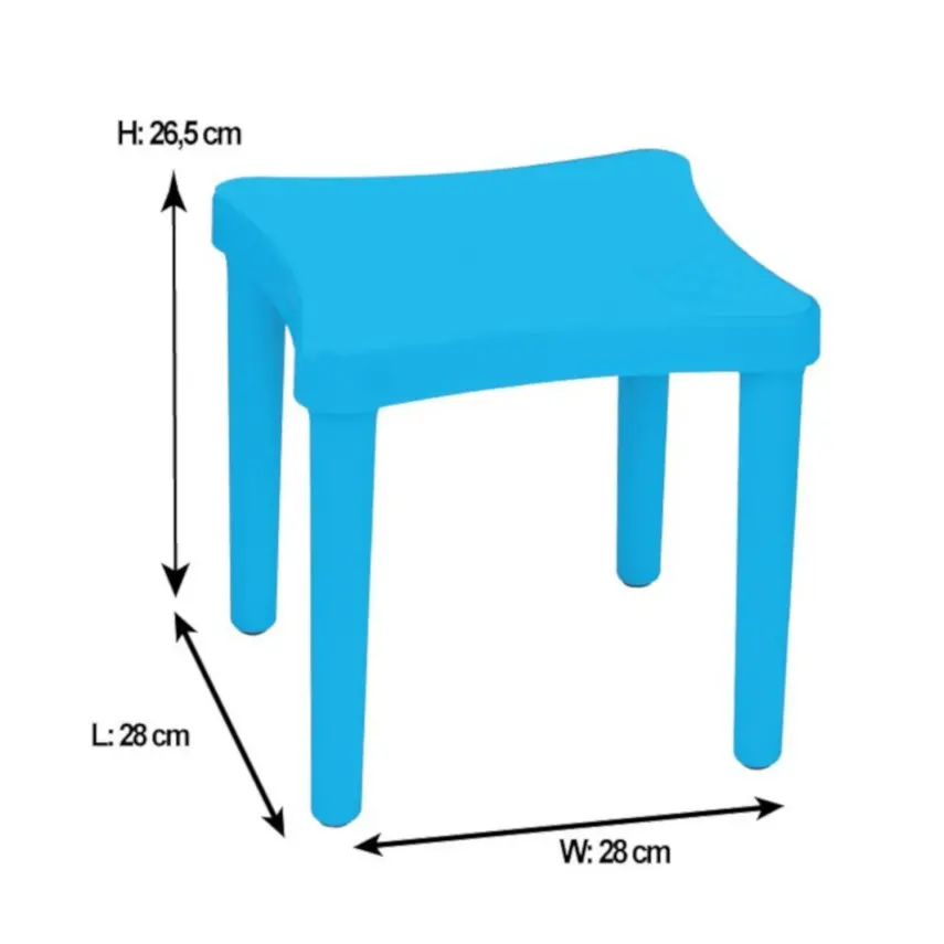 Pilsan Story İki Tabureli Masa Mavi - 2