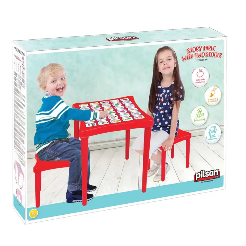 Pilsan Story İki Tabureli Masa Mavi - 3