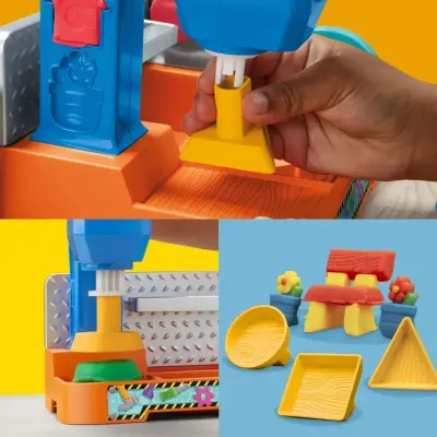 Play Doh Damga Ve Testere  Renkli El Aletleri Oyun Hamuru Seti Tezgahı - 8