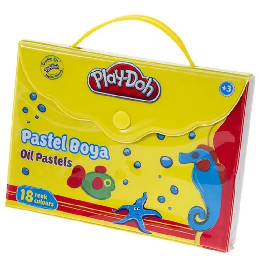 Play-Doh Pastel Boya Çantalı 18 Renk - 1