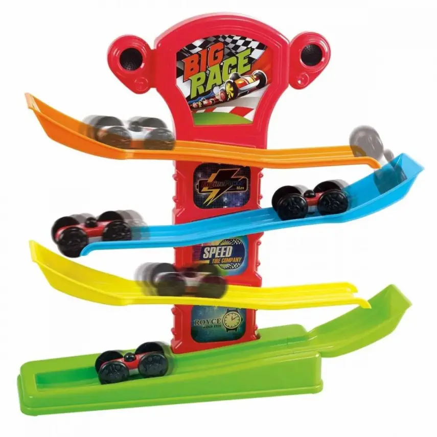 Play Go Garaj Set 2 Arabalı 4 Katlı 8 Parça - 1