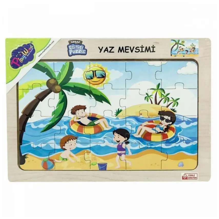 Play Wood Ahşap Tutmalı Puzzle Yaz Mevsimi - 3