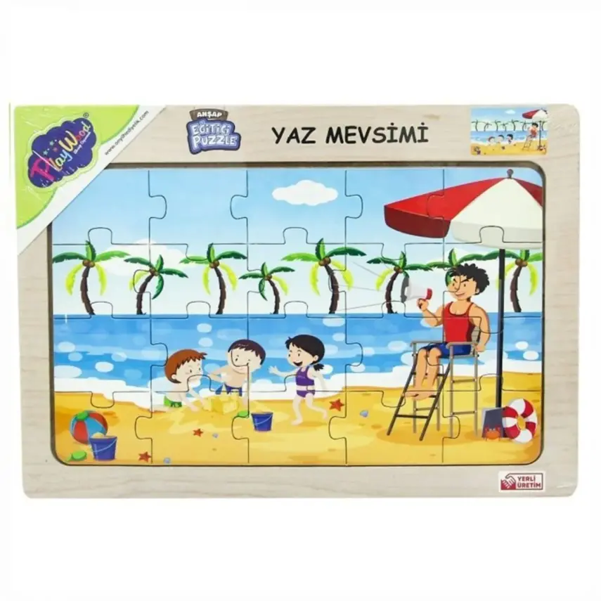 Play Wood Ahşap Tutmalı Puzzle Yaz Mevsimi - 2