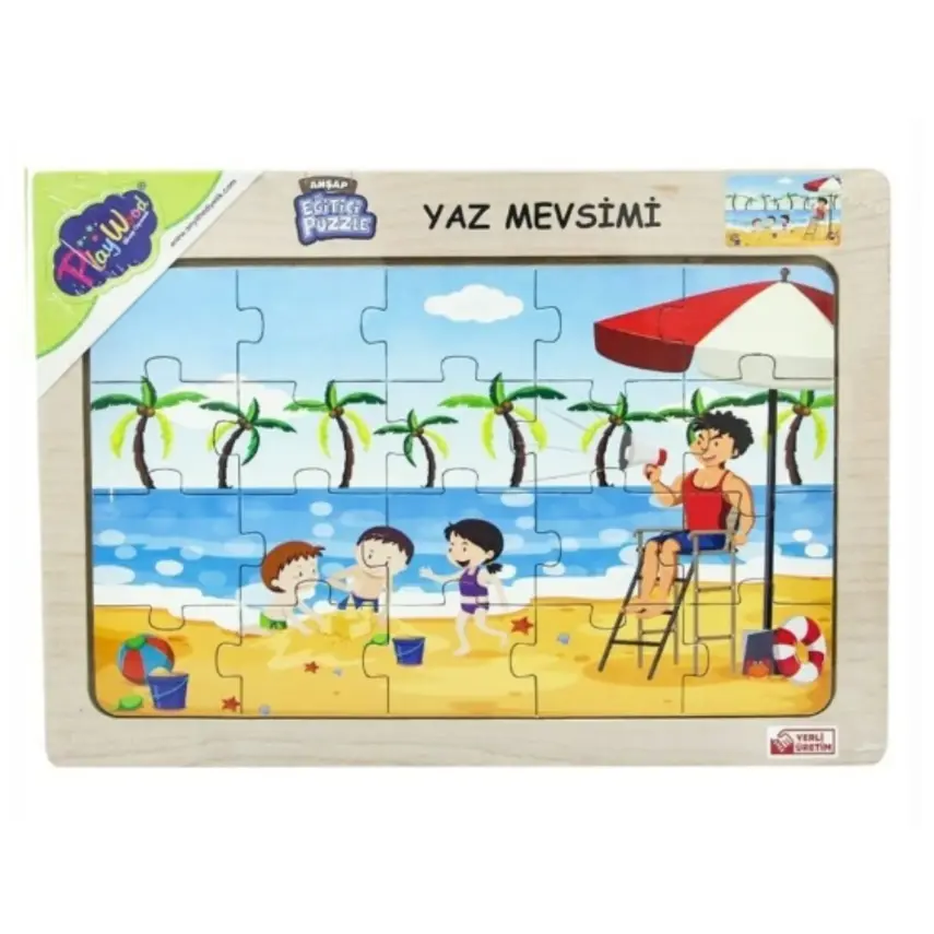Play Wood Ahşap Tutmalı Puzzle Yaz Mevsimi - 4
