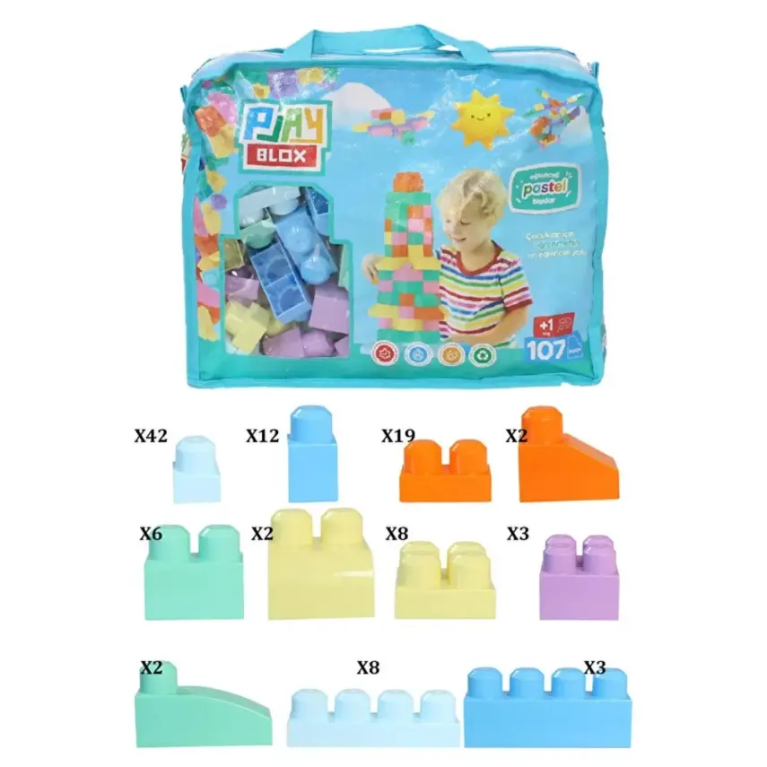 Playblox Blok Pastel 107 Parça - 2