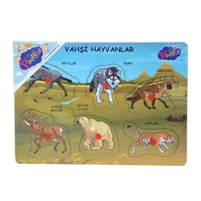 Playwood Ahşap Tutmalı Vahşi Hayvanlar - 2
