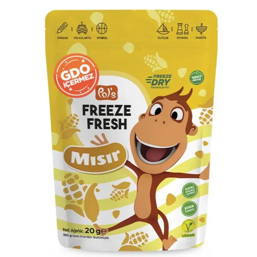 Pol's Freeze Fresh Kukili Dondurularak Kurutulmuş Mısır 25 gr - 1