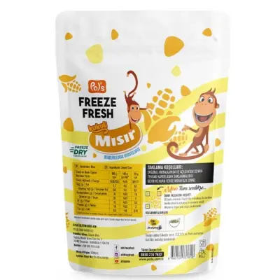 Pol's Freeze Fresh Kukili Dondurularak Kurutulmuş Mısır 25 gr - 2