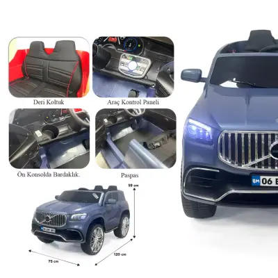 Potenza Akülü Araba Kumandalı 4*2 12 Volt Atlantis Mavisi - 6