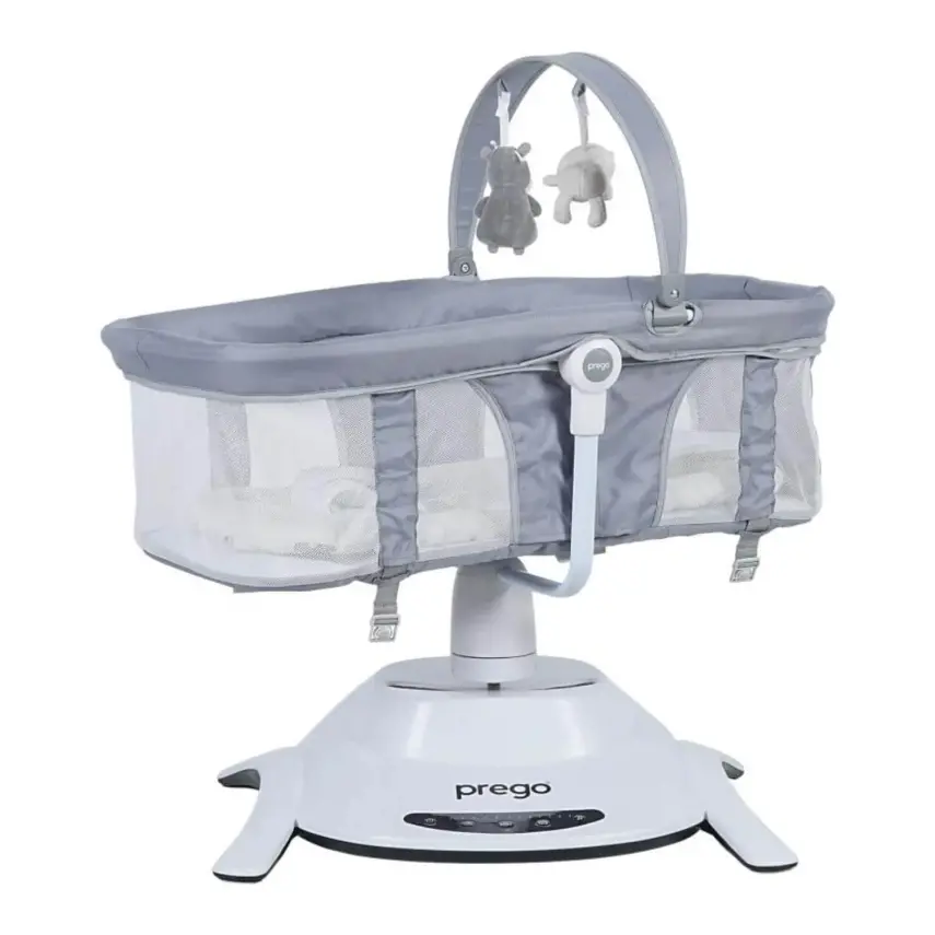 Prego 4086 Yummy Portbebeli Müzikli Elektrikli Sallanabilir Beşik Gri - 10