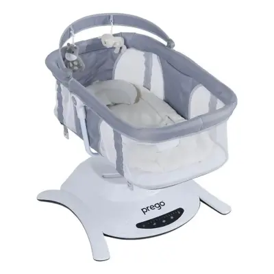 Prego 4086 Yummy Portbebeli Müzikli Elektrikli Sallanabilir Beşik Gri - 14