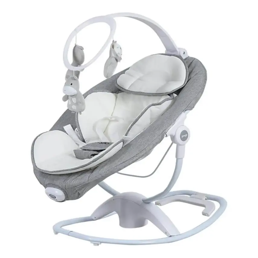 Prego 4086 Yummy Uzaktan Kumandalı Elektrikli Beşik Gri - 1