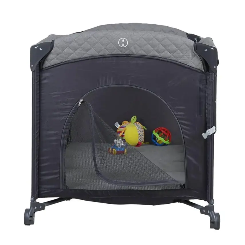 Prego 8040 Miami Premium Anne Yanı Oyun Parkı 70x120 cm Gri - 5