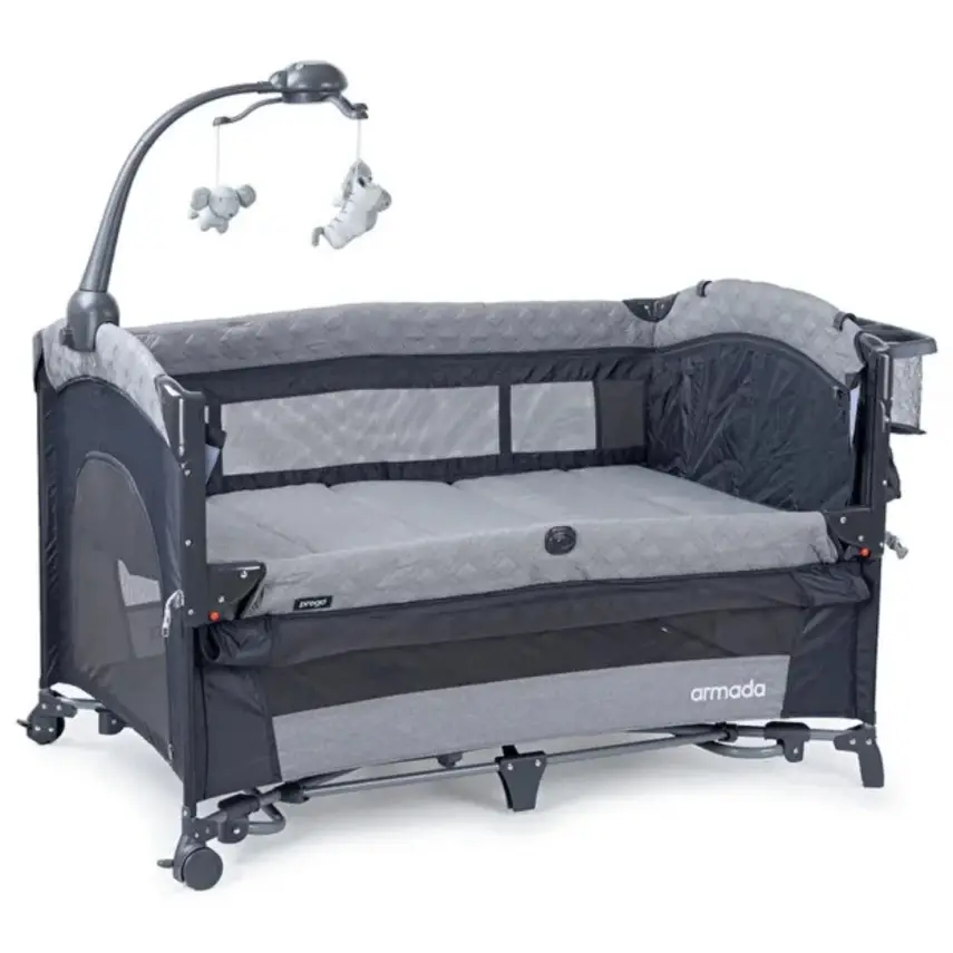 Prego 8067 Armada Anne Yanı Oyun Parkı 70x120 cm Gri - 2