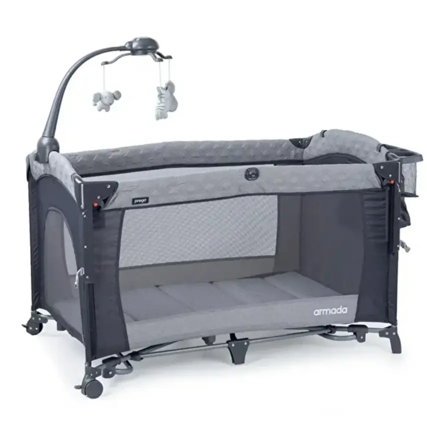 Prego 8067 Armada Anne Yanı Oyun Parkı 70x120 cm Gri - 3