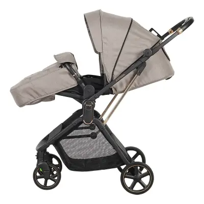 Prego Arteon Çift Yönlü Travel Sistem- Seyahat Sistem Hafif Kolay Katlanabilir Bebek Arabası Bej 2244 - 4