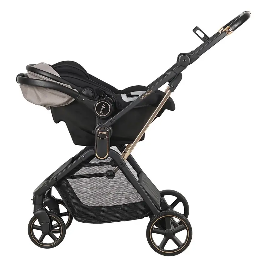 Prego Arteon Çift Yönlü Travel Sistem- Seyahat Sistem Hafif Kolay Katlanabilir Bebek Arabası Bej 2244 - 8