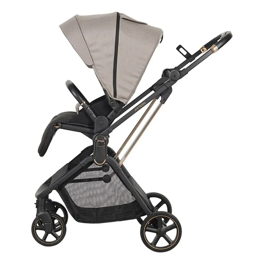 Prego Arteon Çift Yönlü Travel Sistem- Seyahat Sistem Hafif Kolay Katlanabilir Bebek Arabası Bej 2244 - 2