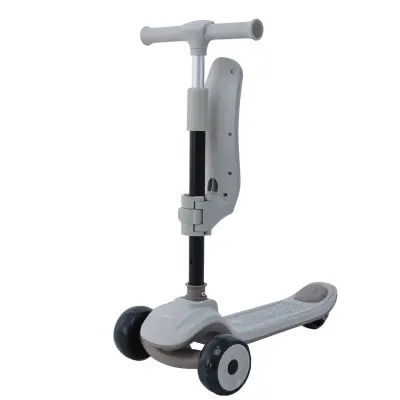 Prego Bluetooth Özellikli Işıklı Katlanabilir Nitro Scooter  Bej - 2