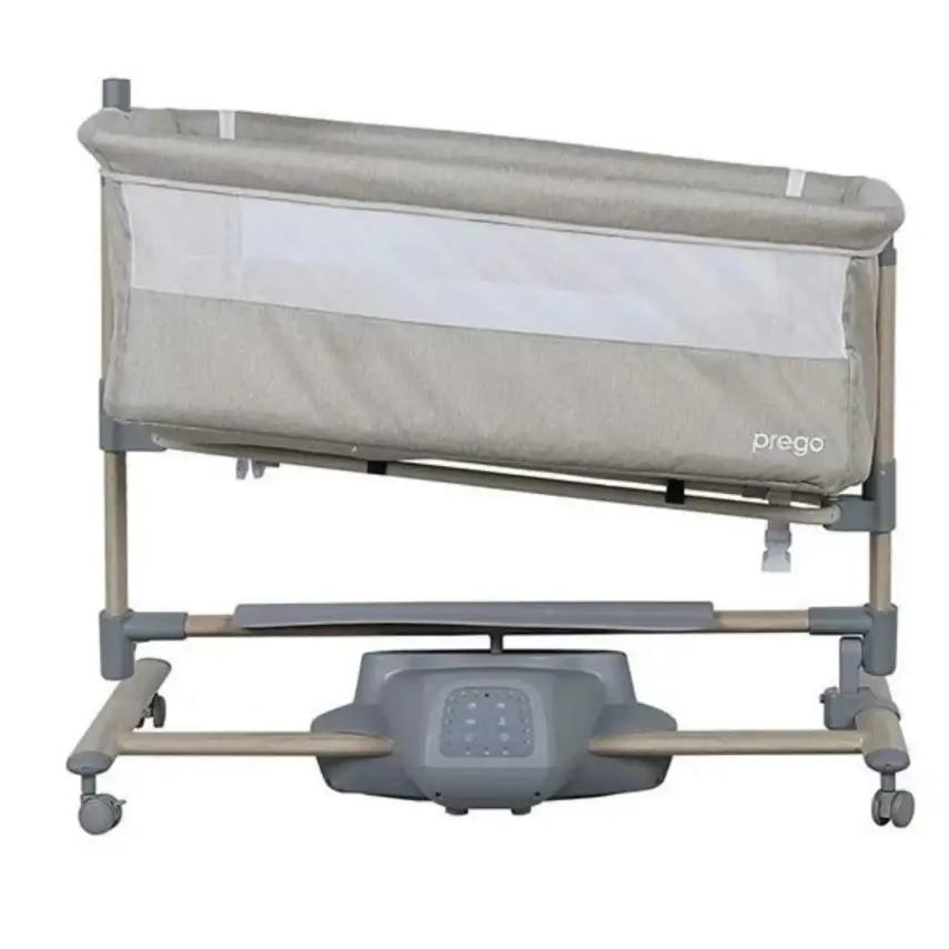 Prego Carmela Anne Yanı Elektrikli Uzaktan Kumandalı Dönenceli Beşik- Bej - 6