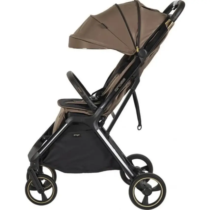 Prego Cross Katlanabilir Kabin Boy Bebek Arabası Bej 2240  - 4