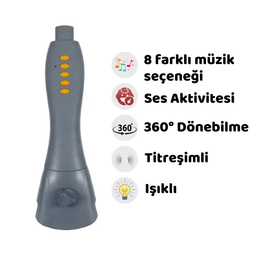 Prego Funny Müzikli Dönence 5088 Gri - 2