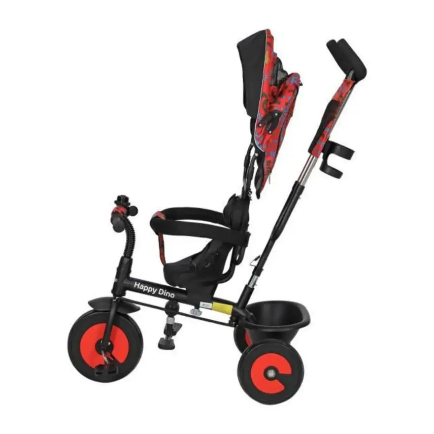 Prego Happy Dino İtmeli Bisiklet Kırmızı - 4