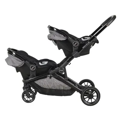 Prego Ibiza Plus Çift Yönlü Travel Sistem İkiz Bebek Arabası Gri 2223 - 4